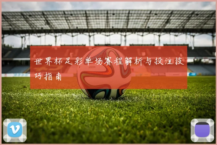 世界杯足彩单场赛程解析与投注技巧指南